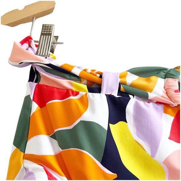 Anne Cole TROPICAL MULTI Plus High-Waist Belted Bikini Swim Bottom Size Large - Picture 5 of 11